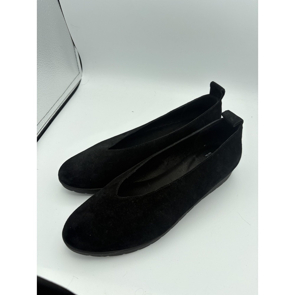 Eileen Fisher Shoes Womens Size 10 Black Suede Slip On Flats Round Toe